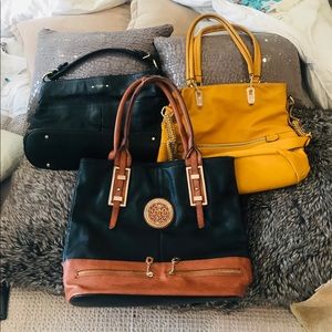 3 Purses For Sake Medium Sz Excellent Condition